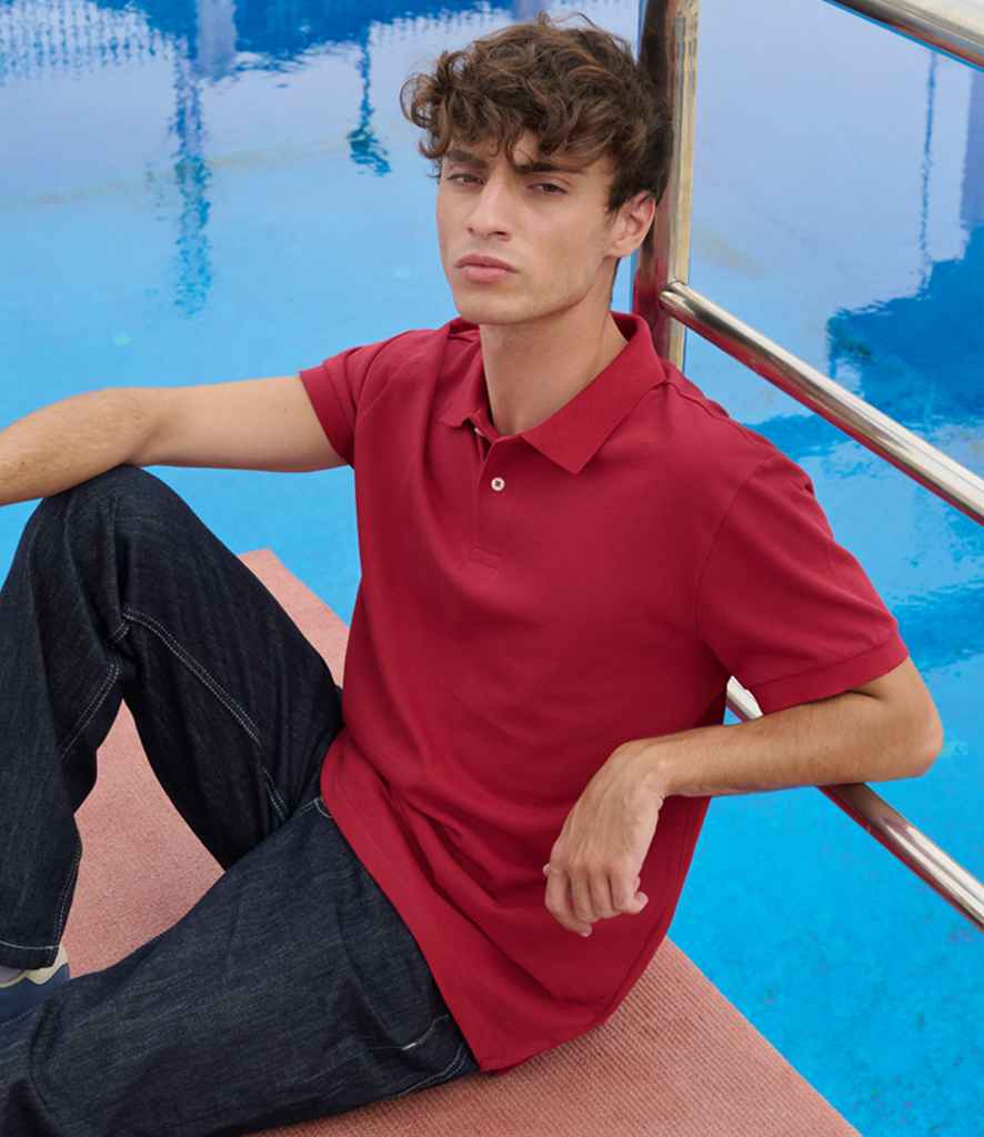 SOL'S Unisex Pacific Twin Piqué Polo Shirt | Folk Red - Lancashire Teamwear