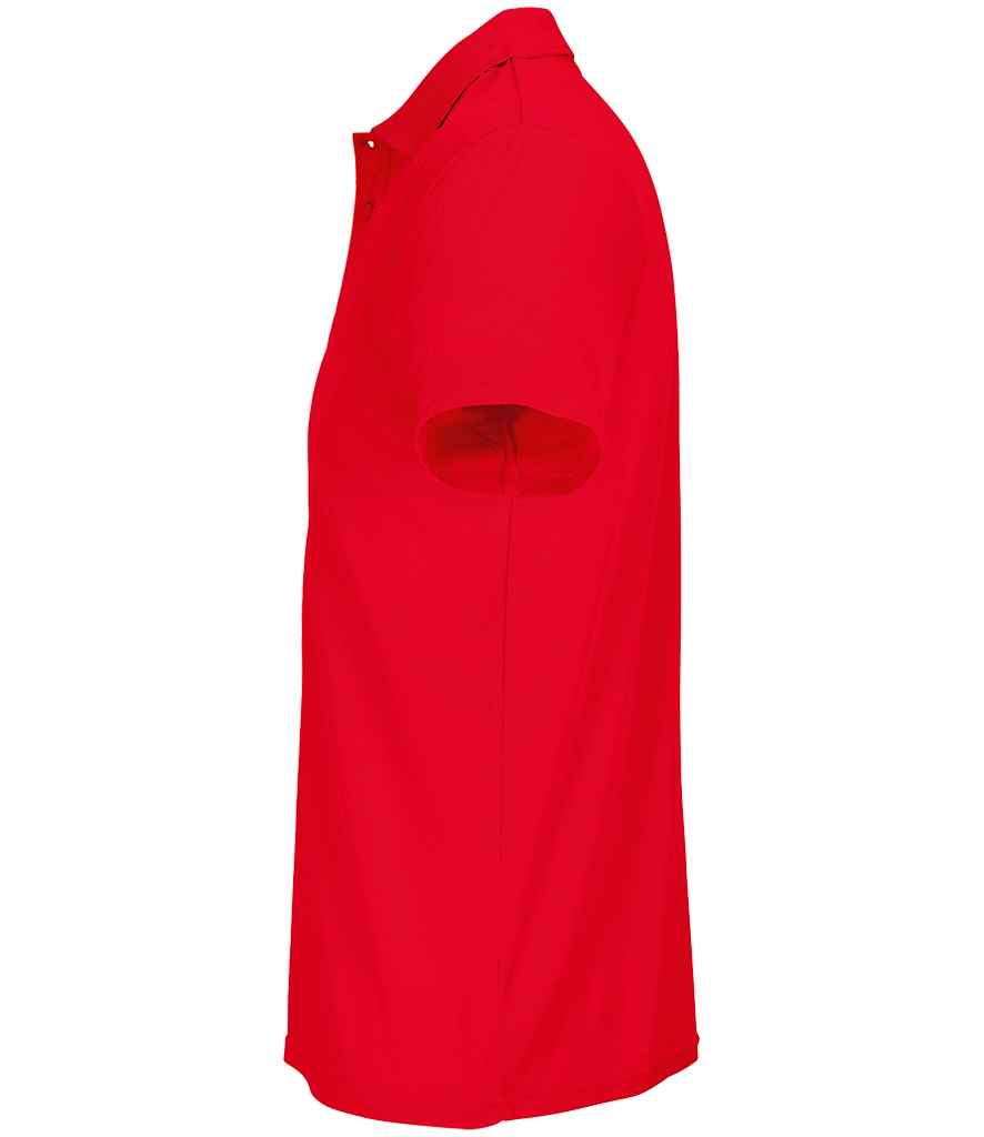 SOL'S Unisex Pitcher Recycled Polyester Piqué Polo Shirt | Red - Lancashire Teamwear
