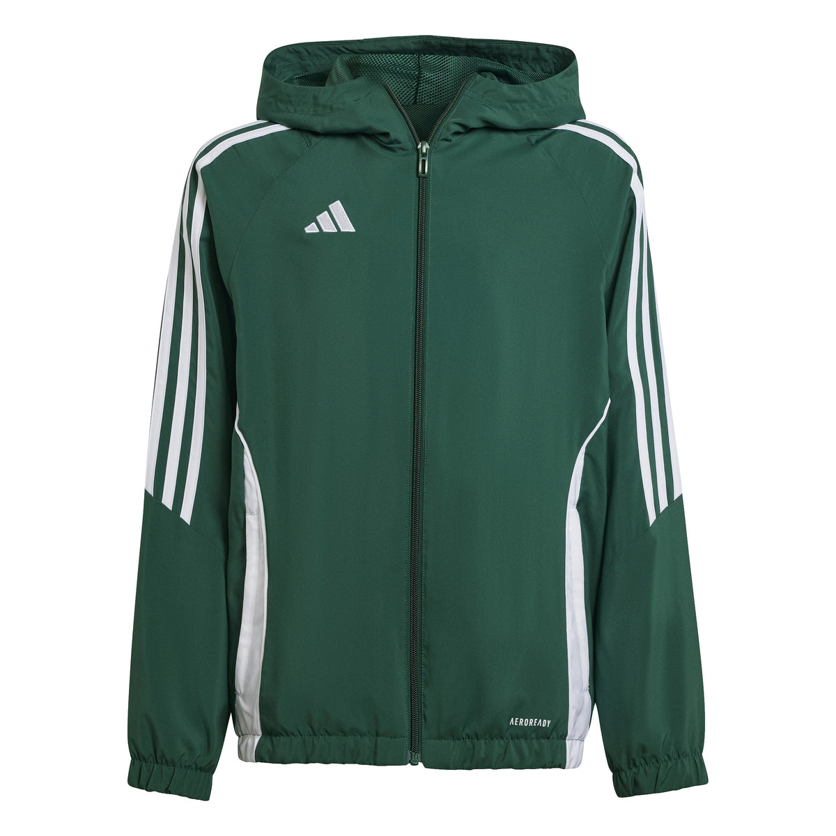 JT Goalkeeping adidas Tiro 24 Windbreaker Jacket in Team Dark Green