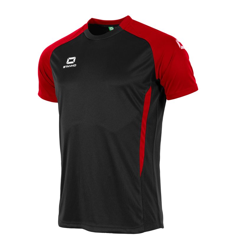 Old Owens Reserves Stanno Stadio T-Shirt in Black/Red