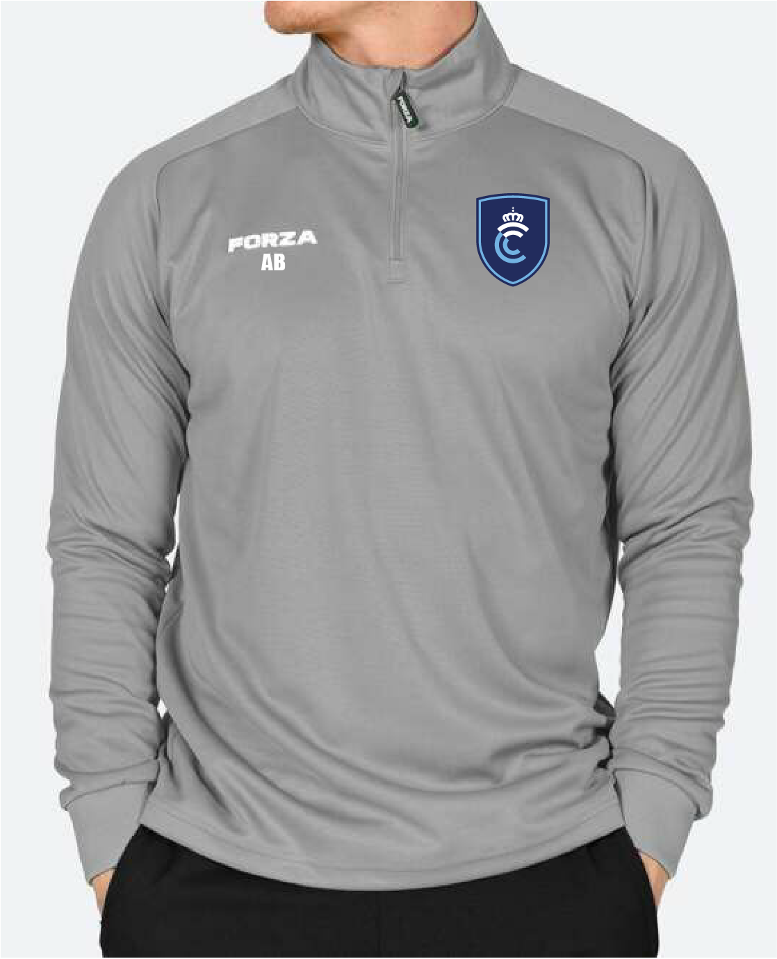 Crewe FC Coaches Zip Neck Sweatshirt