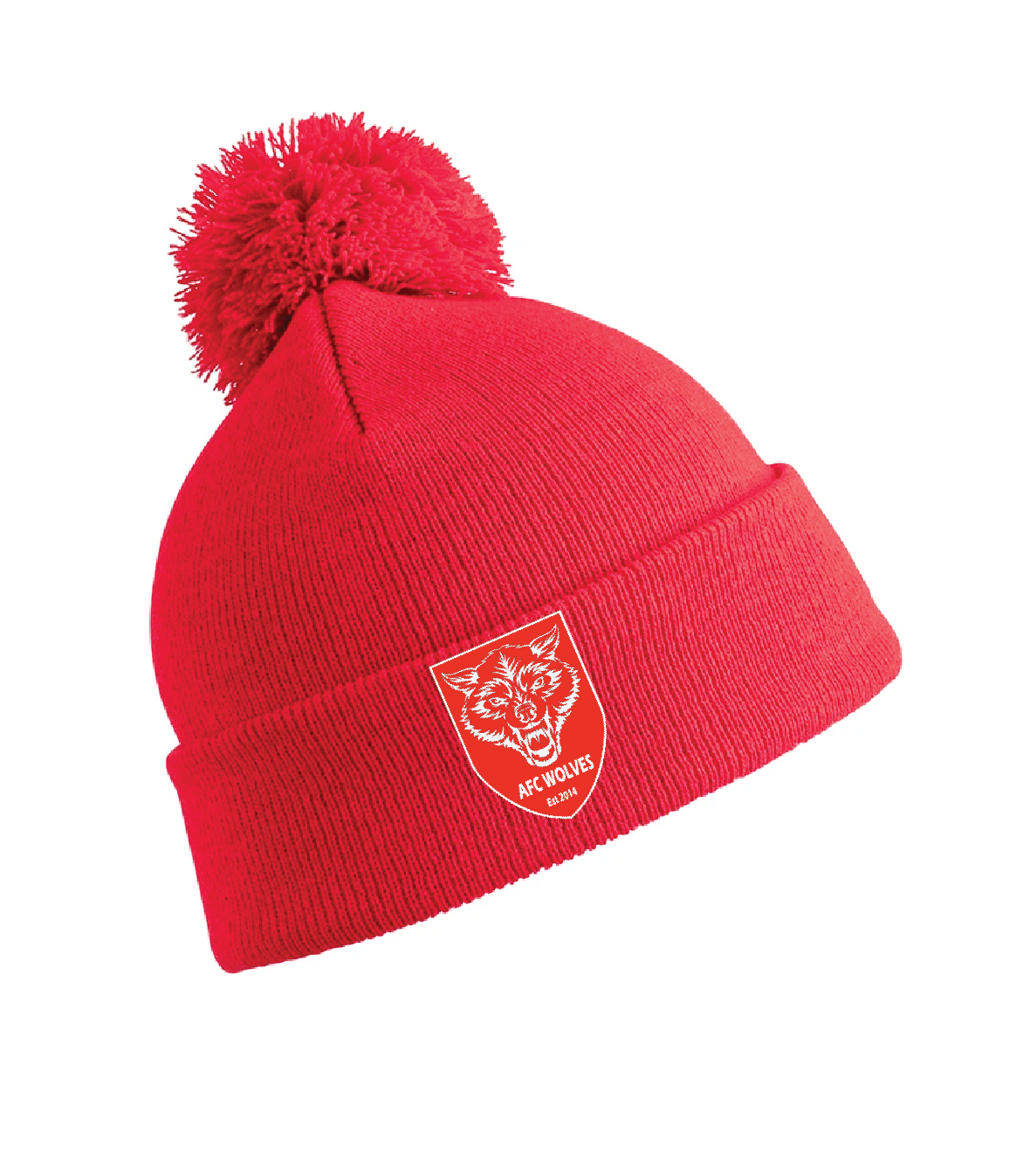 AFC Wolves Burnley Pom Pom Beanie Black