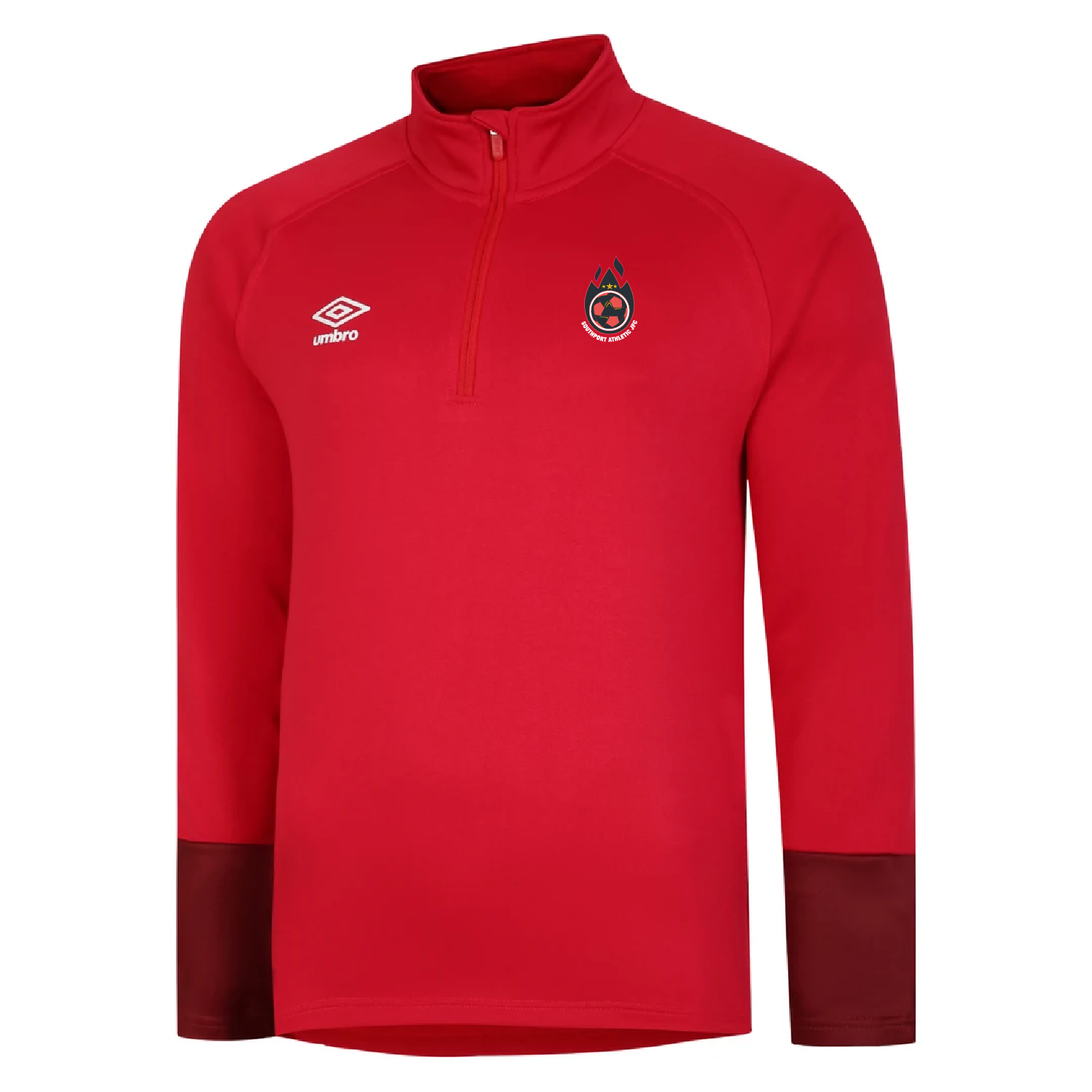 Southport Athletic JFC –  Red Total Training 1/4 Zip
