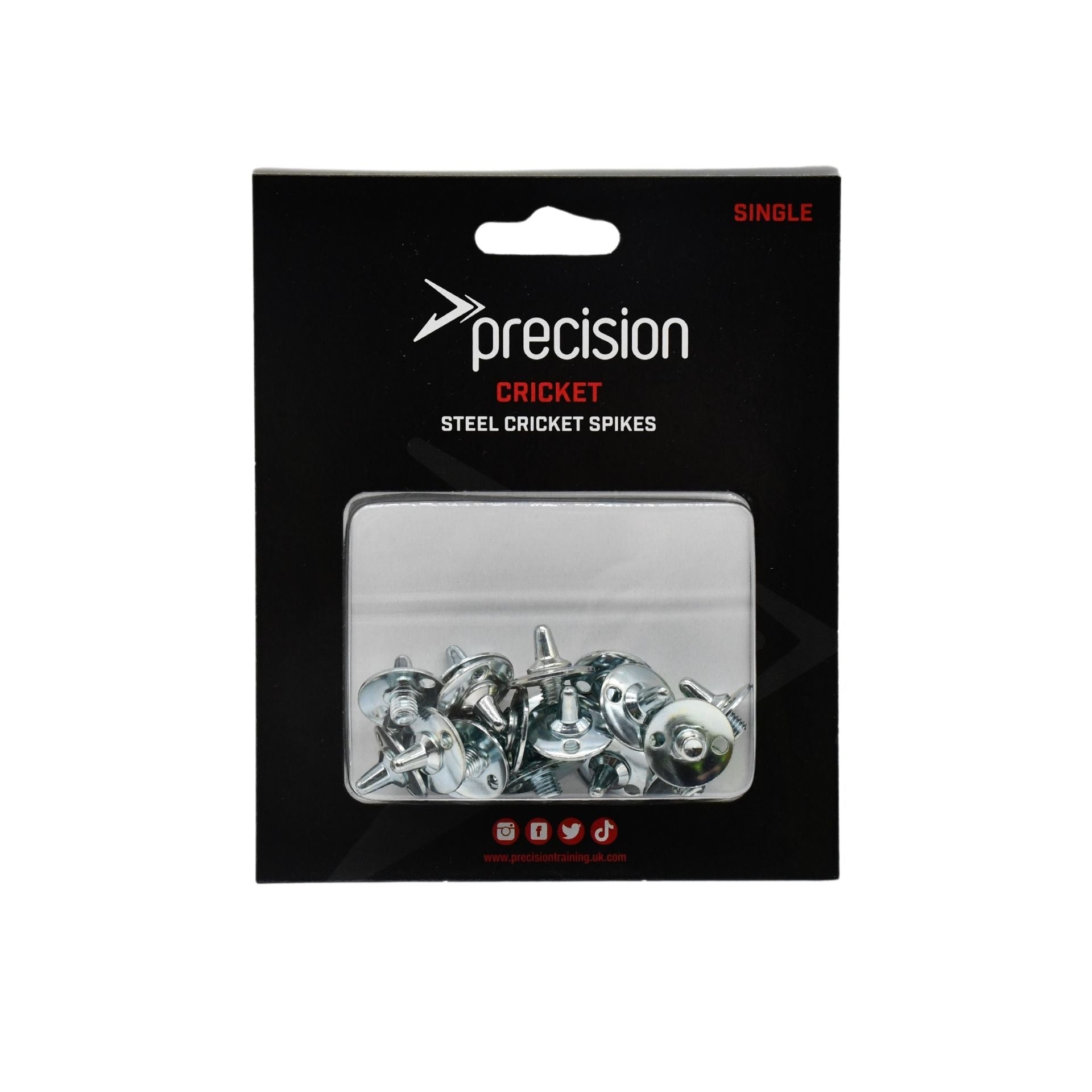 Precision Steel Cricket Spikes (Single) - Lancashire Teamwear