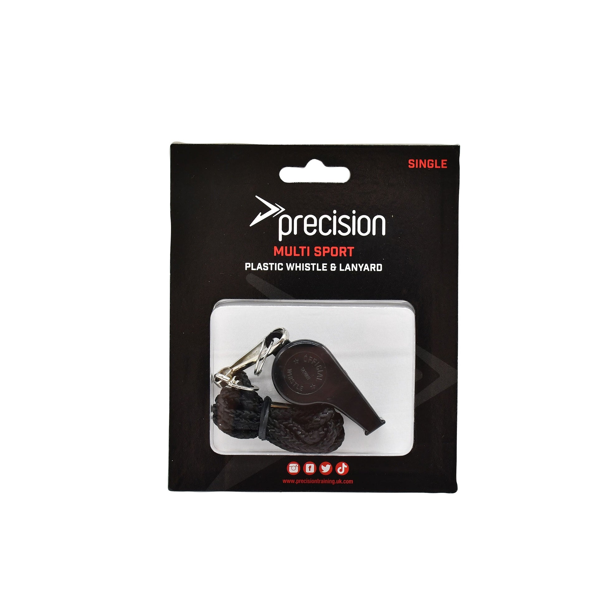 Precision Plastic Whistle & Lanyard (Single) - Lancashire Teamwear