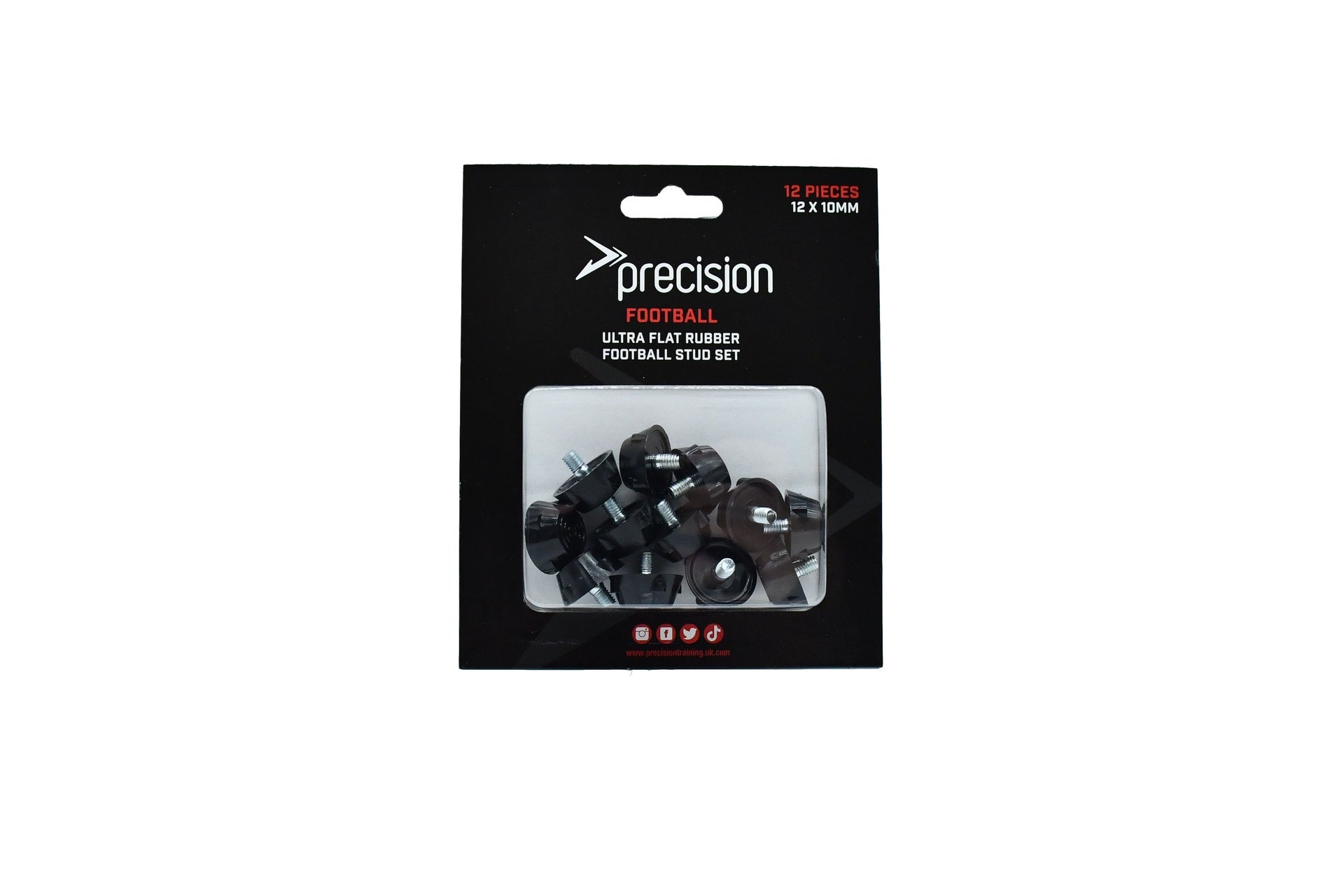 Precision Ultra Flat Rubber Football Stud Sets (Single) - Lancashire Teamwear