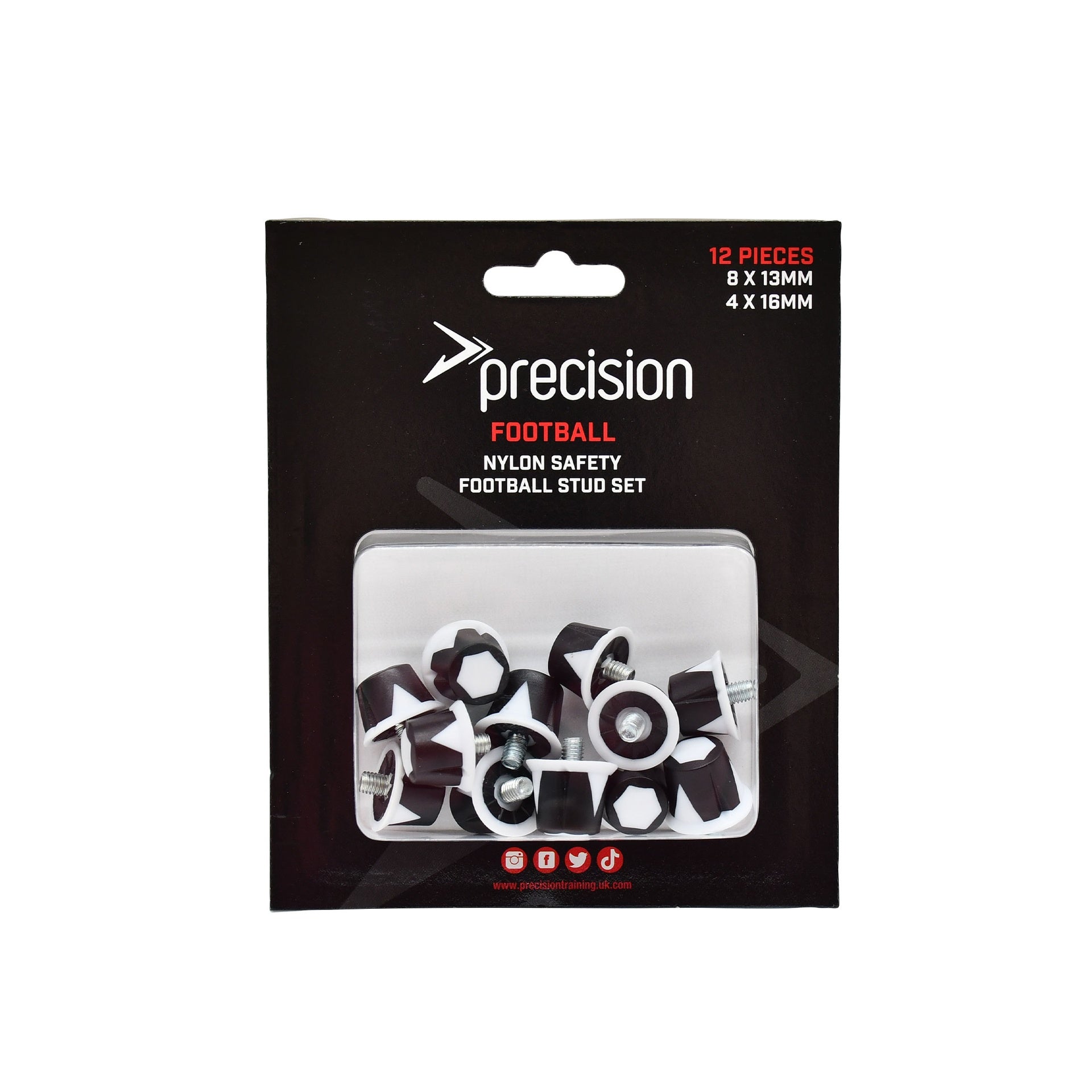 Precision Nylon Safety Football Studs Sets (Single) - Lancashire Teamwear