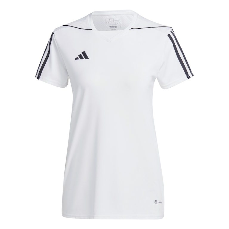 adidas Womens Tiro 23 League SS Shirt - White/Black