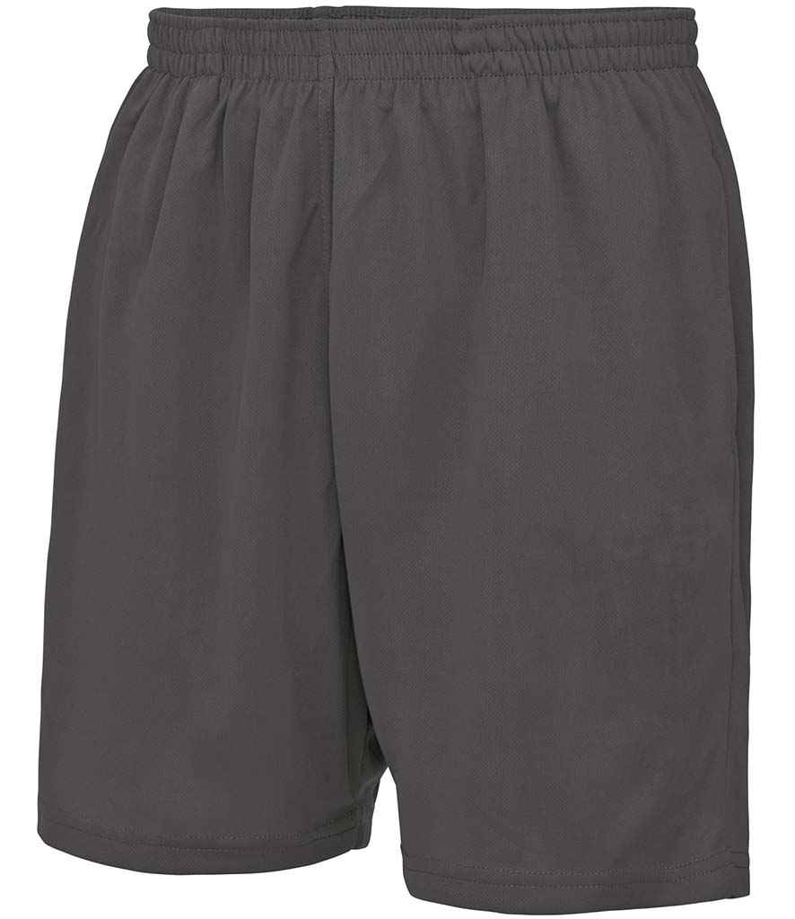 AWDis Cool Mesh Lined Shorts Charcoal