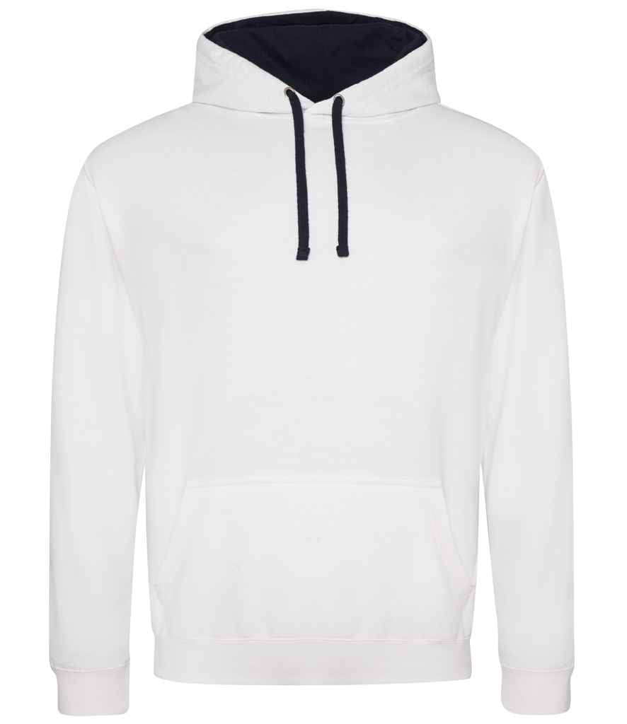 AWDis Varsity Hoodie | Arctic White/French Navy Arctic White/French Navy