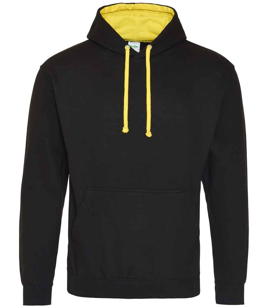AWDis Varsity Hoodie | Jet Black/Sun Yellow Jet Black/Sun Yellow