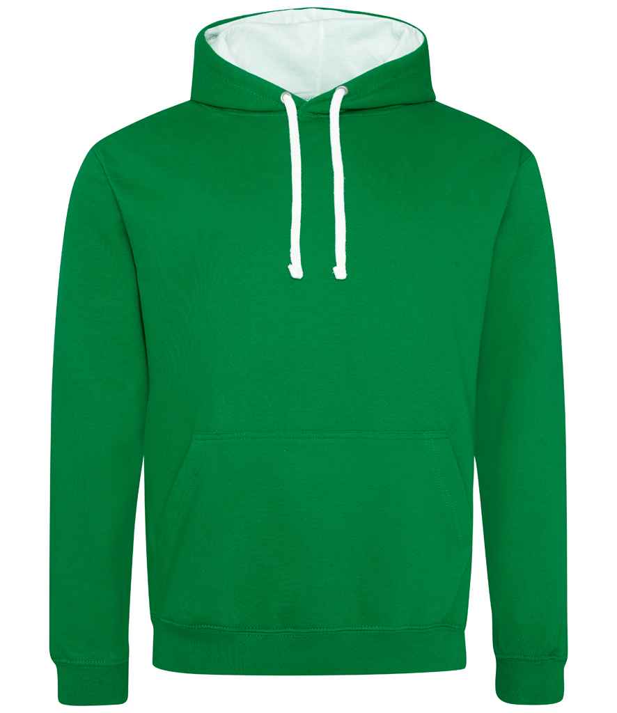 AWDis Varsity Hoodie | Kelly Green/Arctic White Kelly Green/Arctic White
