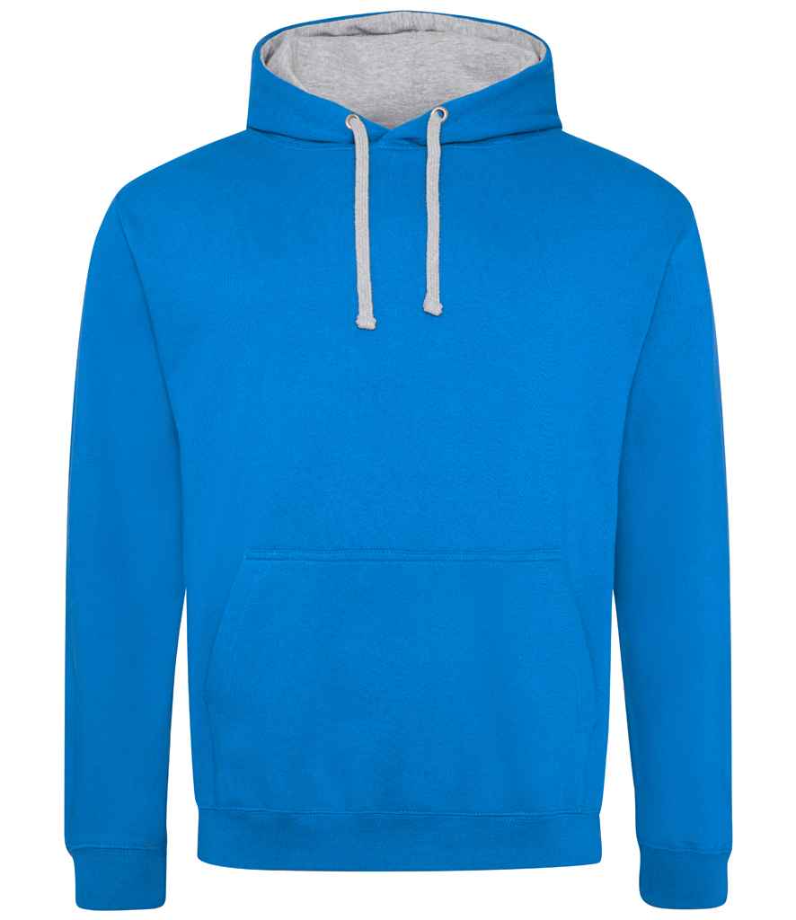 AWDis Varsity Hoodie | Sapphire Blue/Heather Grey Sapphire Blue/Heather Grey