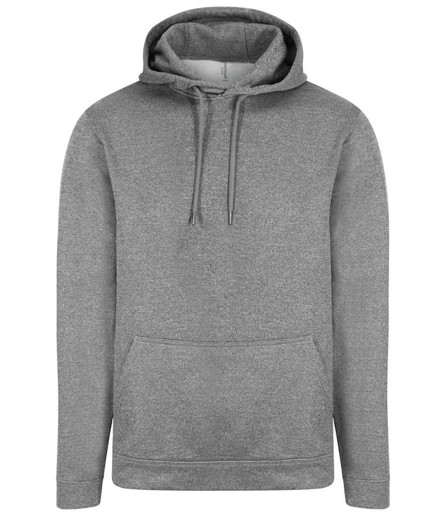 AWDis Sports Polyester Hoodie Grey Melange