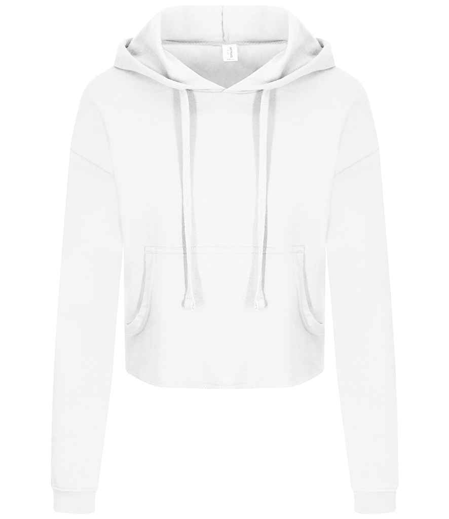 AWDis Ladies Cropped Hoodie Arctic White