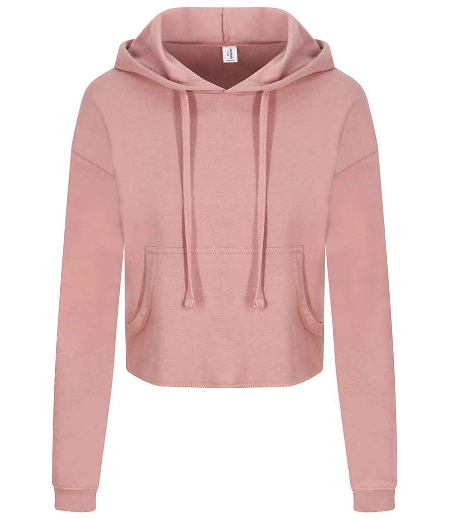 AWDis Ladies Cropped Hoodie Dusty Pink