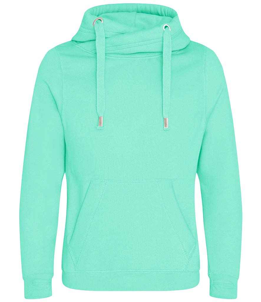 AWDis Cross Neck Hoodie Peppermint