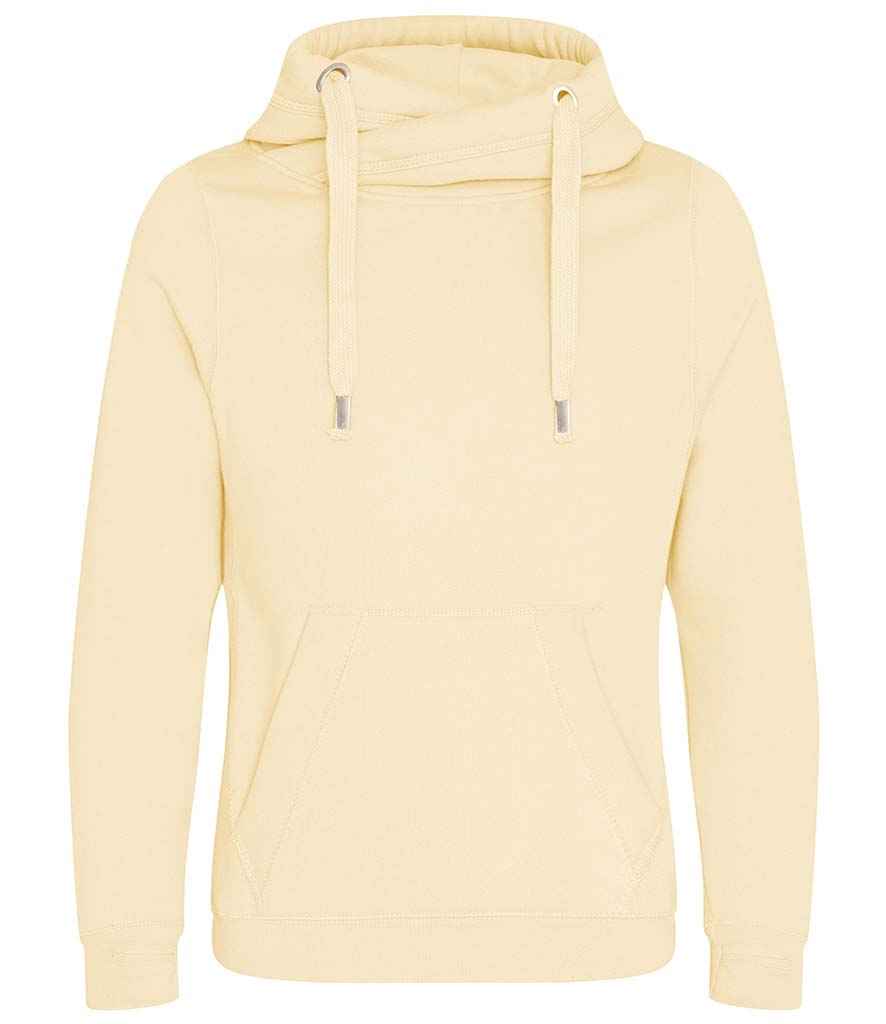 AWDis Cross Neck Hoodie Vanilla Milkshake
