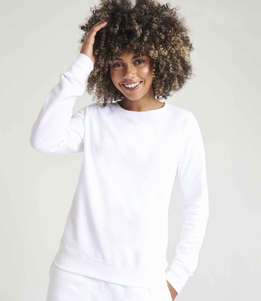 AWDis Ladies Sweatshirt | Arctic White - Just Hoods - Lancashire Teamwear