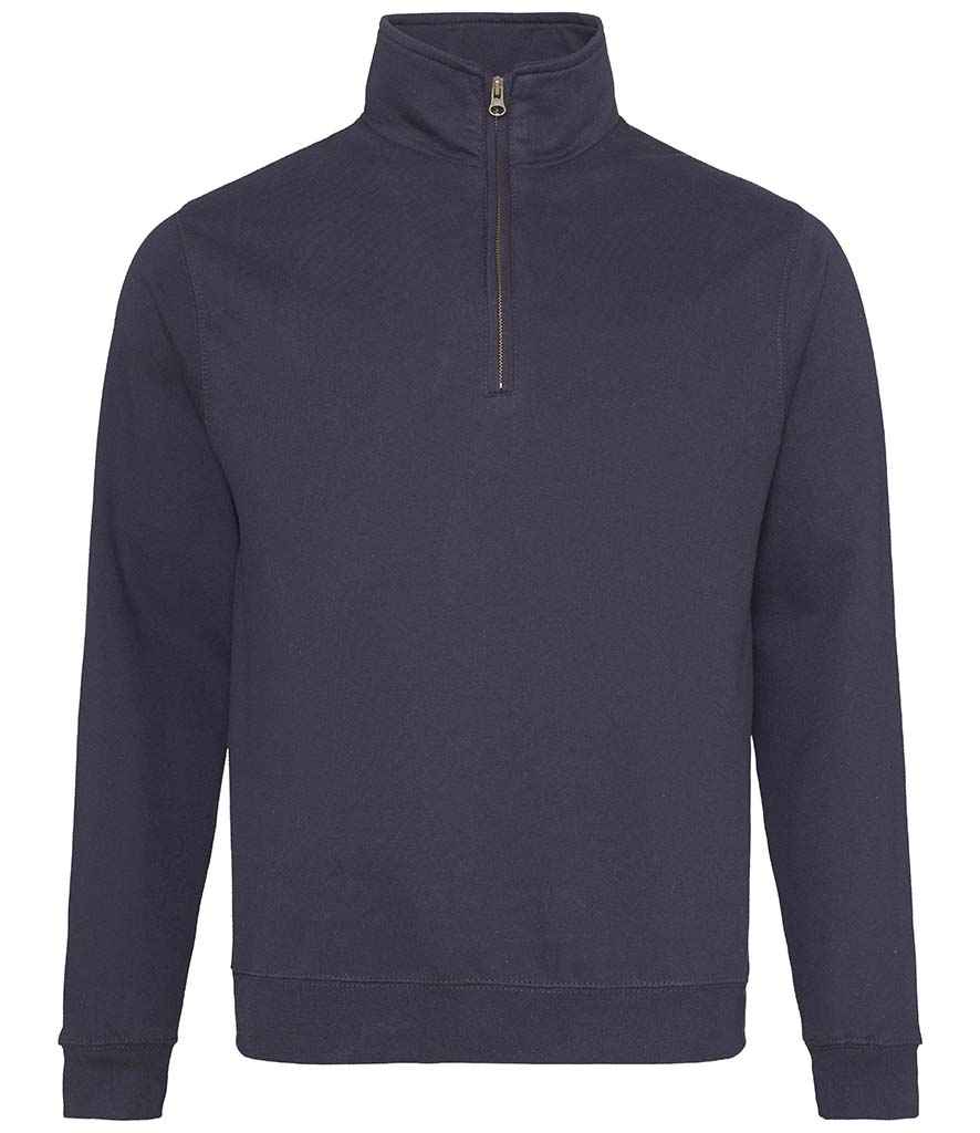 AWDis Sophomore Zip Neck Sweatshirt New French Navy