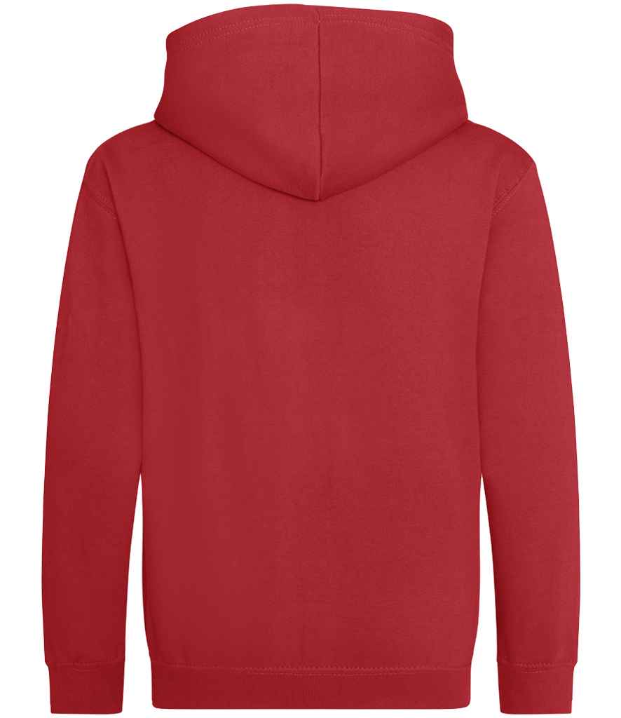 AWDis Kids Zoodie | Fire Red - Just Hoods Hood - Lancashire Teamwear