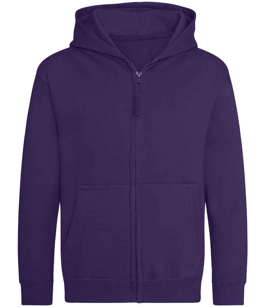 AWDis Kids Zoodie | Purple - Just Hoods Hood - Lancashire Teamwear