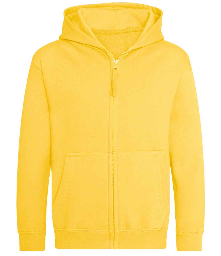 AWDis Kids Zoodie | Sun Yellow - Just Hoods Hood - Lancashire Teamwear