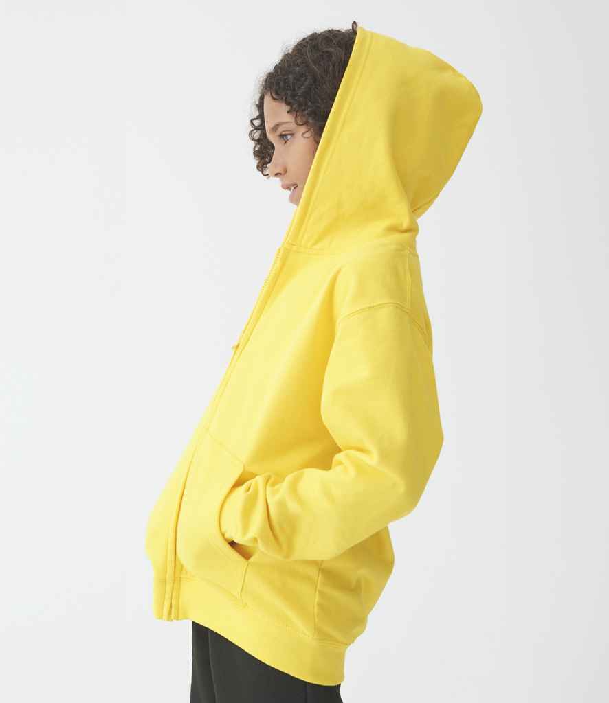 AWDis Kids Zoodie | Sun Yellow - Just Hoods Hood - Lancashire Teamwear