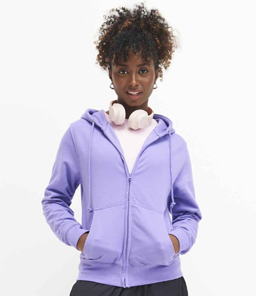 AWDis Ladies College Zoodie | Digital Lavender - Just Hoods Hood - Lancashire Teamwear