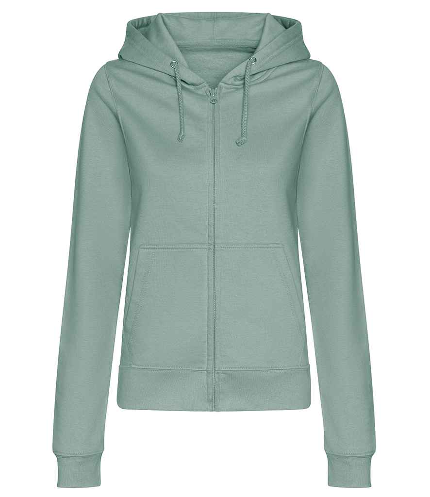 AWDis Ladies College Zoodie | Dusty Green - Just Hoods Hood - Lancashire Teamwear