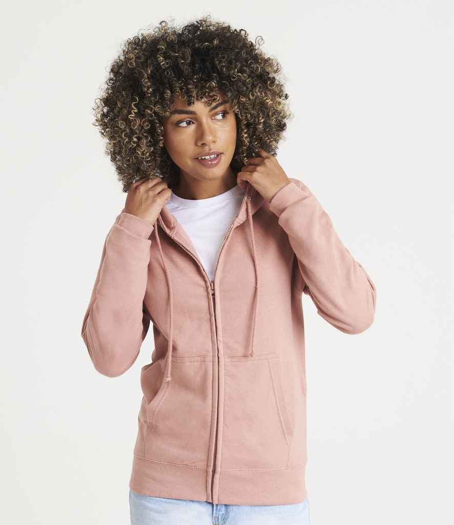 AWDis Ladies College Zoodie | Dusty Pink - Just Hoods Hood - Lancashire Teamwear