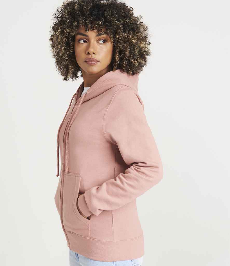 AWDis Ladies College Zoodie | Dusty Pink - Just Hoods Hood - Lancashire Teamwear