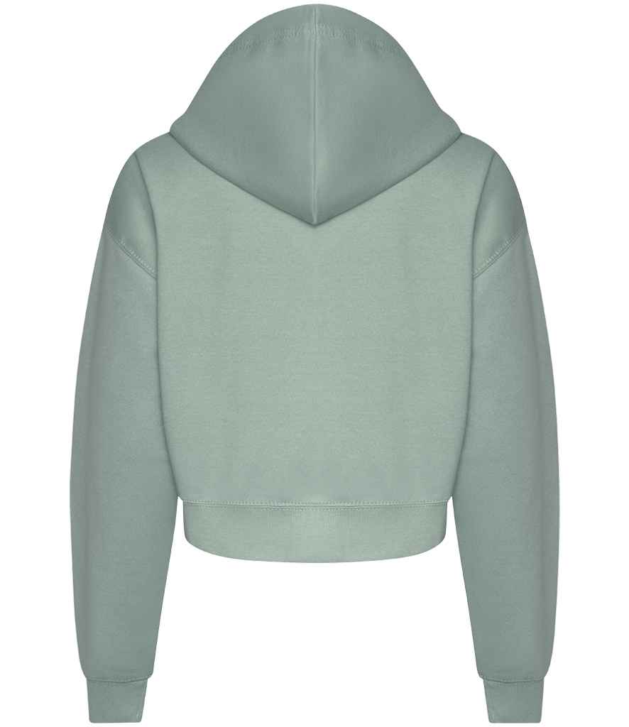 AWDis Ladies Cropped Zoodie | Dusty Green - Just Hoods Hood - Lancashire Teamwear