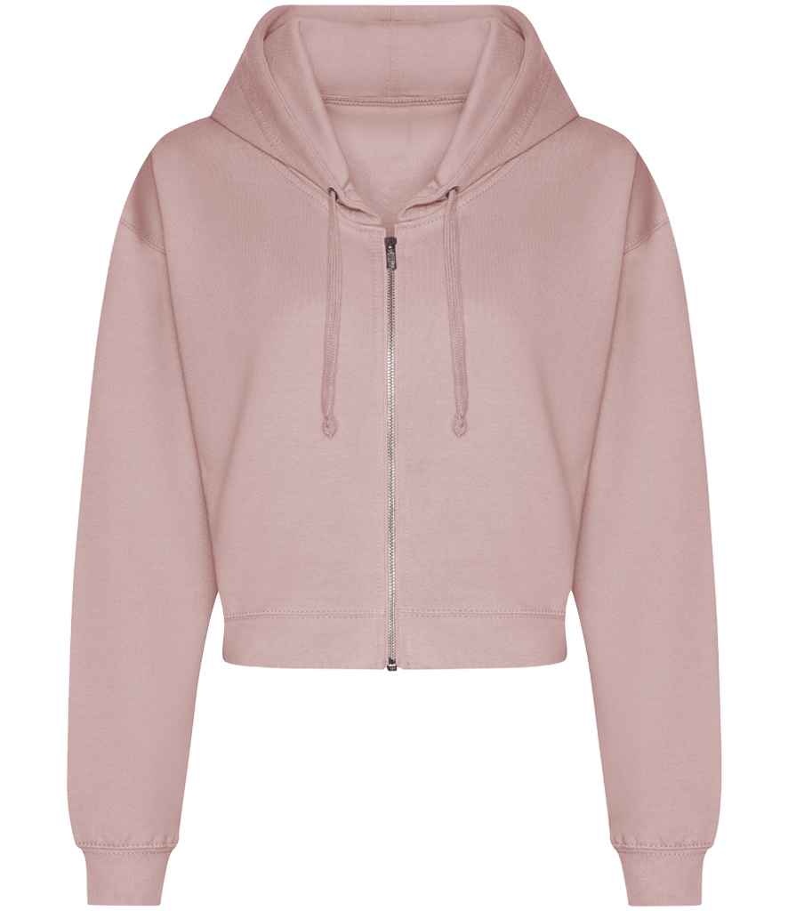 AWDis Ladies Cropped Zoodie Dusty Pink