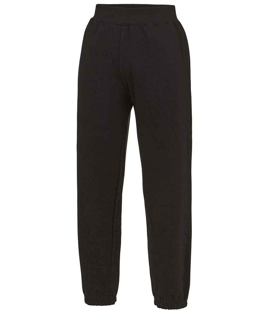 AWDis Kids Cuffed Jog Pants Jet Black