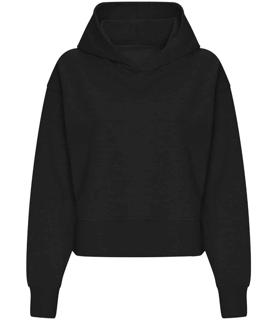 AWDis Ladies Relaxed Hoodie Deep Black