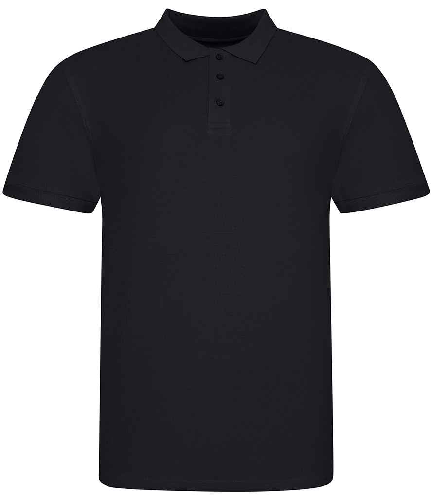 AWDis The 100 Cotton Piqué Polo Shirt Deep Black