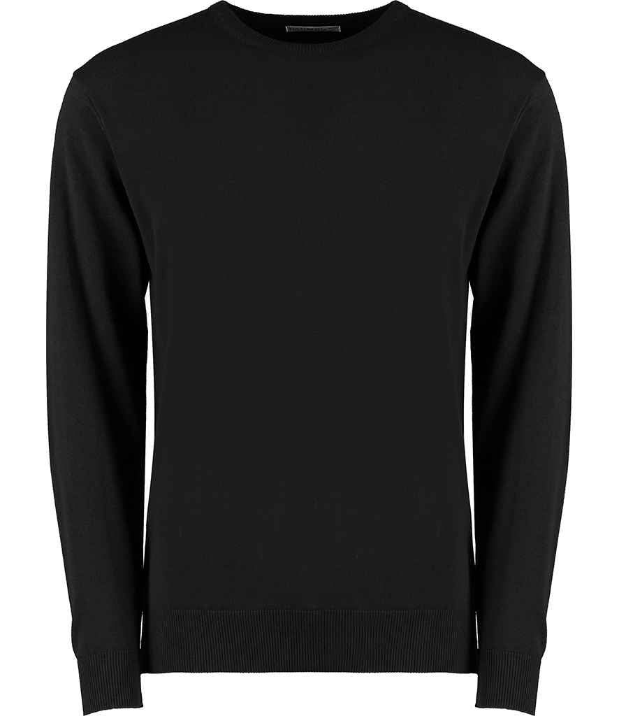 Kustom Kit Arundel Crew Neck Sweater Black