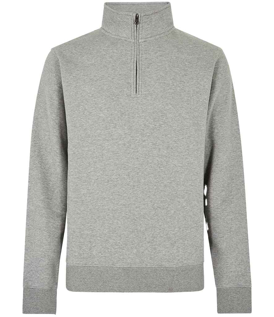 Kustom Kit 1/4 Zip Sweatshirt Heather Grey