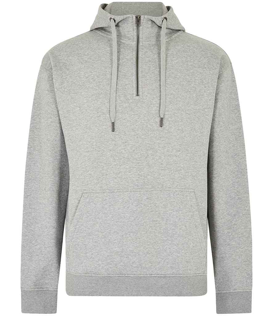 Kustom Kit 1/4 Zip Hoodie Heather Grey