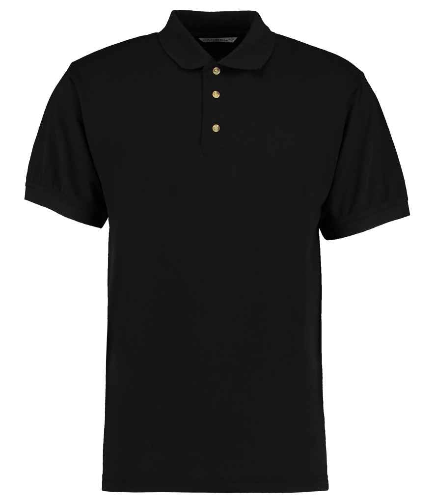 Kustom Kit Workwear Piqué Polo Shirt Black
