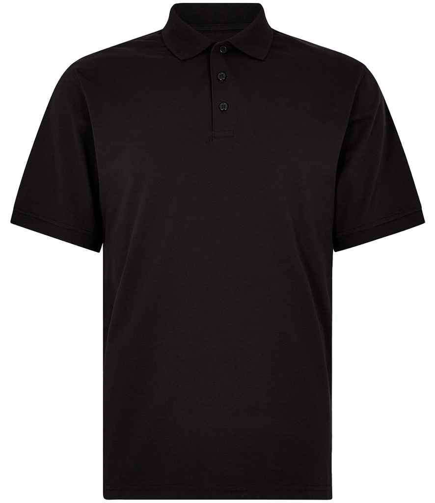 Kustom Kit Regular Fit Superwash® 60°C Jersey Polo Shirt Black