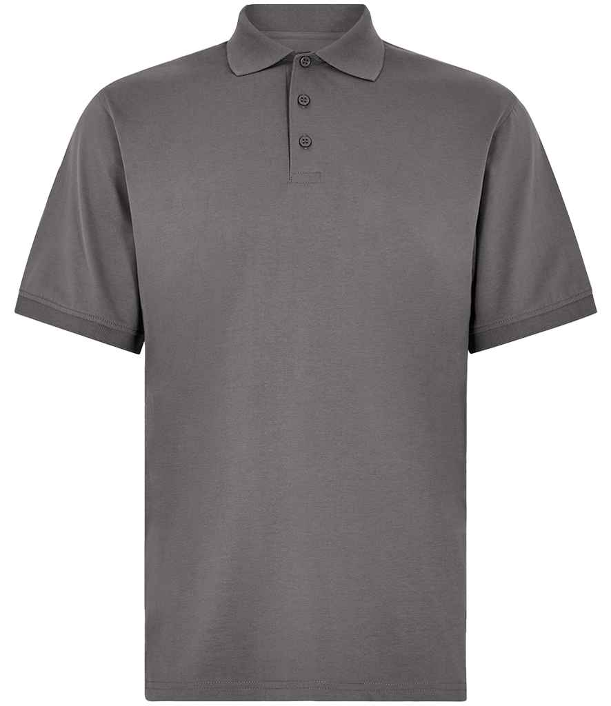 Kustom Kit Regular Fit Superwash® 60°C Jersey Polo Shirt Charcoal