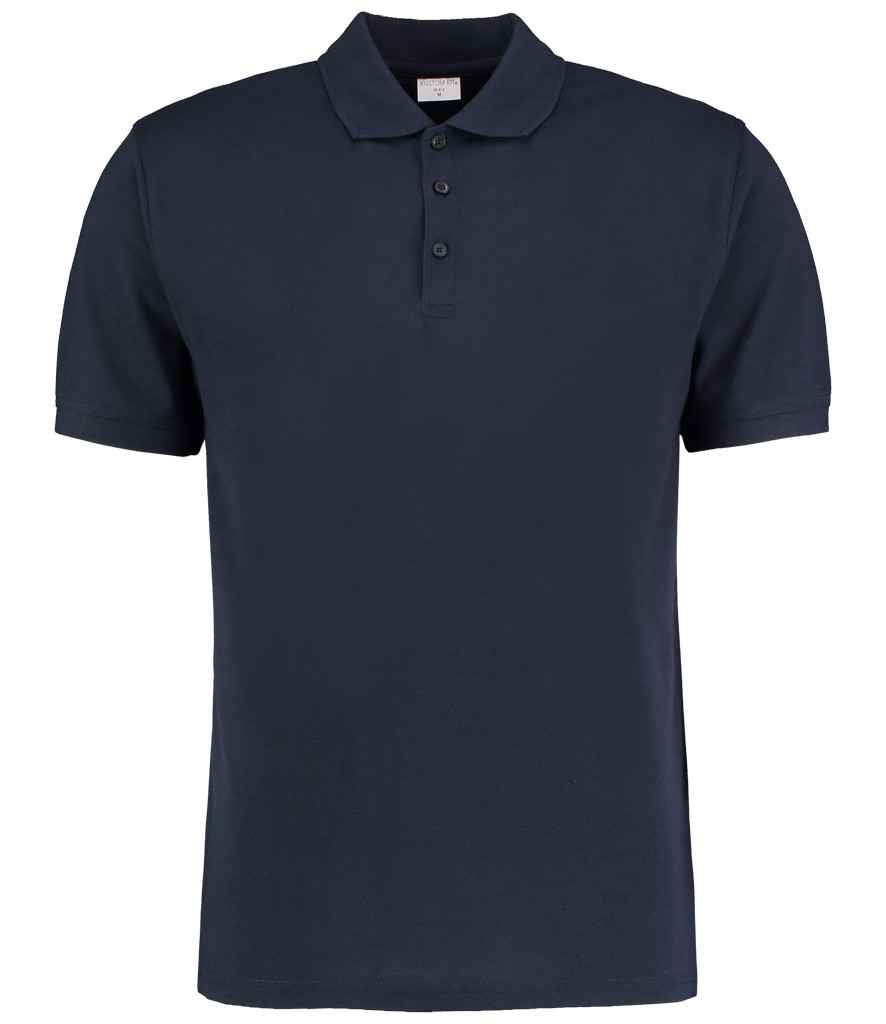 Kustom Kit Klassic Slim Fit Poly/Cotton Piqué Polo Shirt Navy