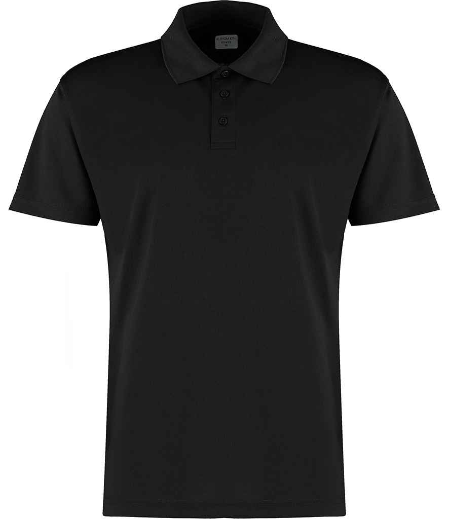 Kustom Kit Cooltex® Plus Micro Mesh Polo Shirt Black