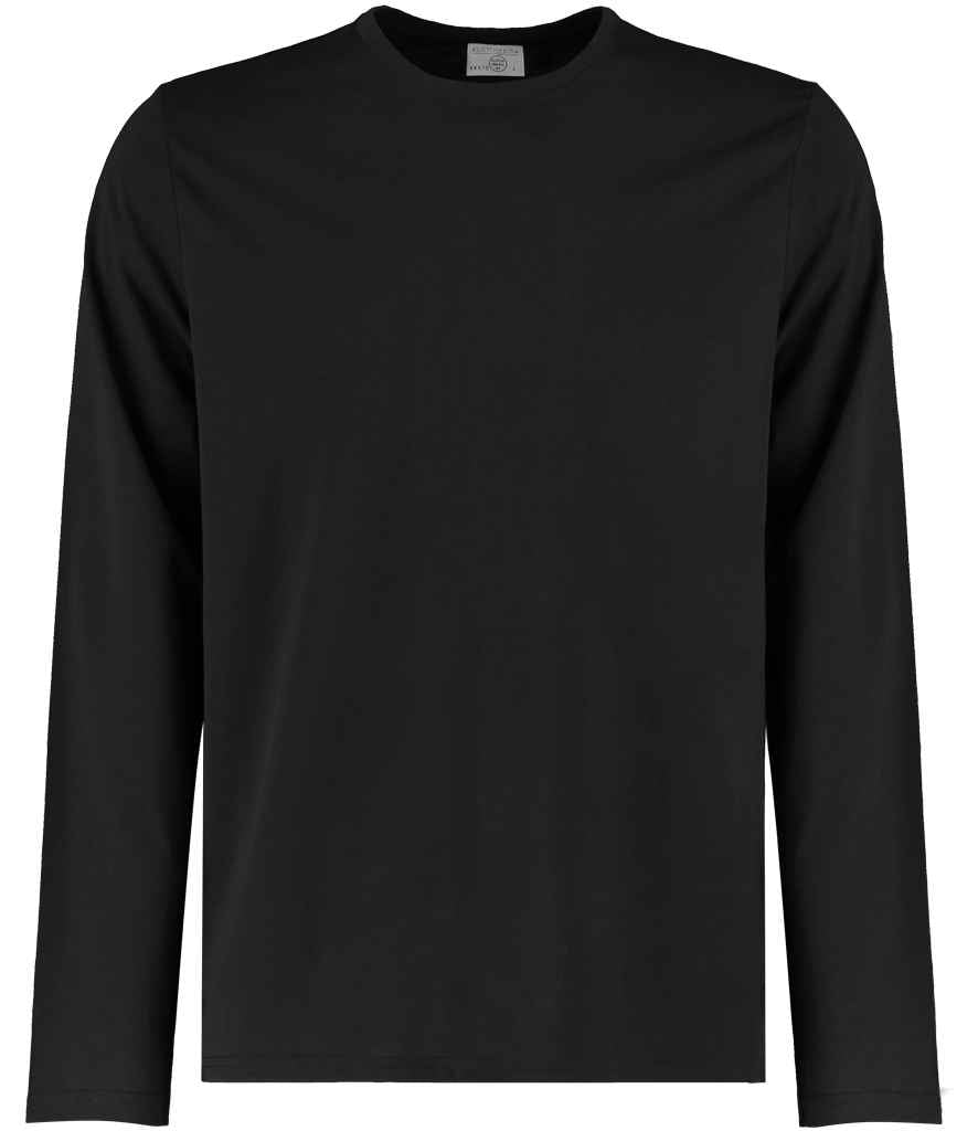 Kustom Kit Long Sleeve Fashion Fit Superwash® 60°C T-Shirt Black