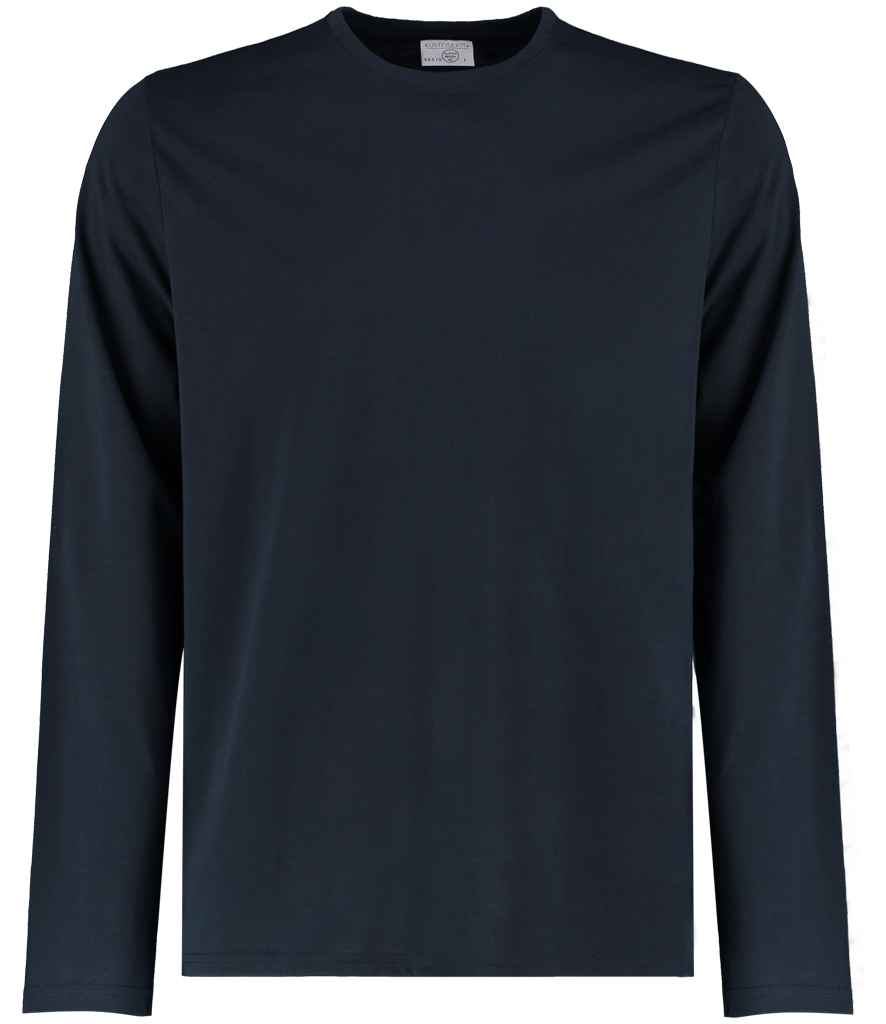 Kustom Kit Long Sleeve Fashion Fit Superwash® 60°C T-Shirt Navy