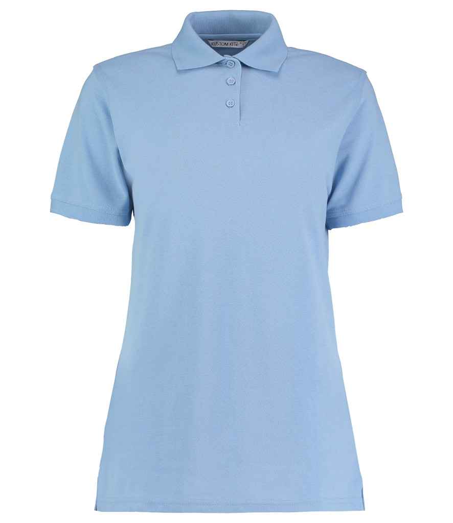 Kustom Kit Ladies Klassic Poly/Cotton Piqué Polo Shirt | Light Blue Light Blue