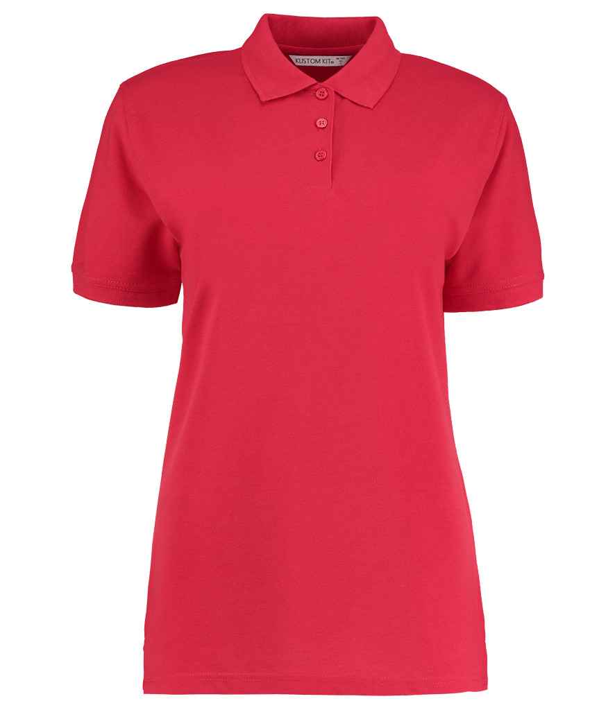 Kustom Kit Ladies Klassic Poly/Cotton Piqué Polo Shirt | Red Red