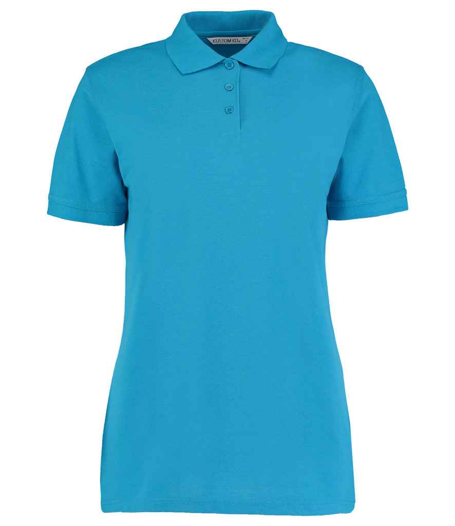 Kustom Kit Ladies Klassic Poly/Cotton Piqué Polo Shirt | Turquoise Blue Turquoise Blue